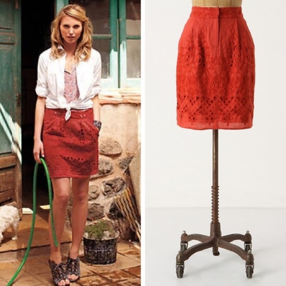 Anthropologie Dresses & Skirts - Anthro Yoana Baraschi Red Tomato Picking Skirt